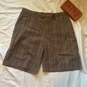 Patagonia Casual Brown striped Shorts Mens Size 34